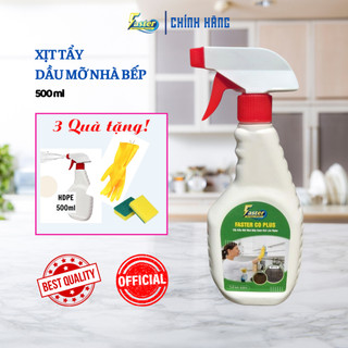 Tẩy dầu mỡ nhà bếp, tẩy hút mùi, bếp gas, lò nướng, tường bếp...bám ket dầu mỡ Faster CO Plus 500ml