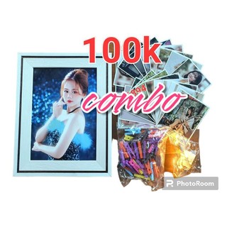 Combo 100k khung+20 ảnh nhỏ+kẹp gỗ+dây đèn treo 8m