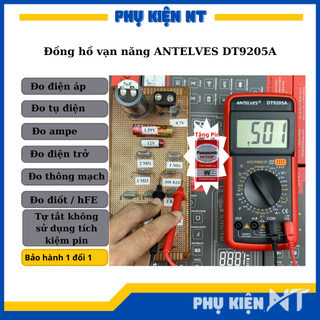Đồng hồ vạn năng, đồng hồ đo điện tử, antelves dt9205a đo vol, ampe, tụ, điện trở | phụ kiện nt