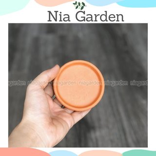 Dĩa lót tròn đất nung 7cm lót chậu cây cảnh Nia Garden N6
