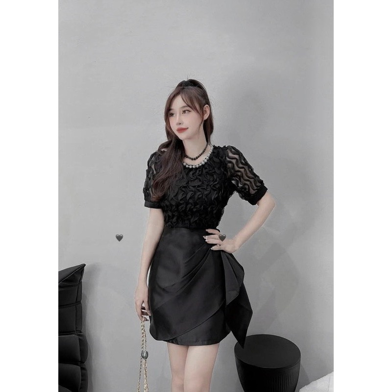 Đầm dự tiệc cổ tròn đính chuỗi sang trọng Stella Dress | BigBuy360 - bigbuy360.vn