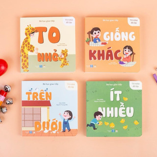 Sách- Bé học giao tiếp phần 2 bộ 4 cuốn- Từ vựng đối lập