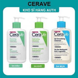 Sữa rửa mặt CERAVE cho da dầu da mụn và nhạy cảm,srm 236ml