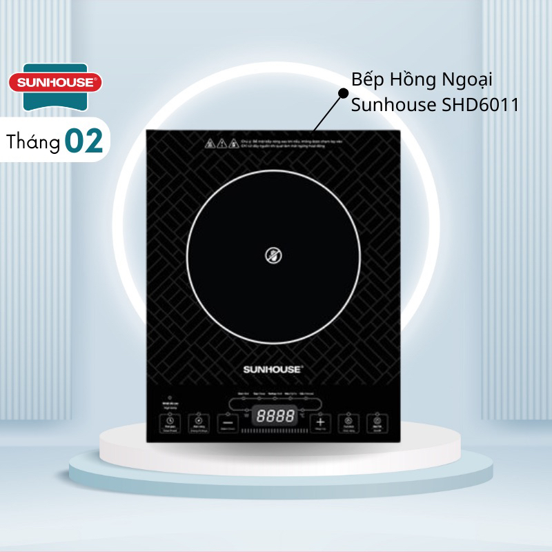 BẾP HỒNG NGOẠI CƠ SUNHOUSE SHD6011 - Tặng vỉ nướng, không kén nồi
