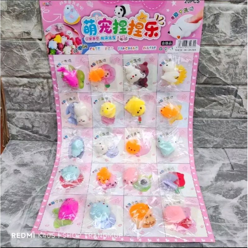 vỉ 20 slam Slime Đồ Chơi Nhựa Dẻo,Mochi Vỉ nhiều Hình hót hít nhất