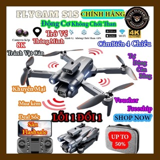Flycam S1S Camera Kép 4K Chính Hãng, Với Hệ Thống Động Cơ Không Chổi Than Bay Ổn Định, Cảm Biến Thông Minh Tránh Va Trạm