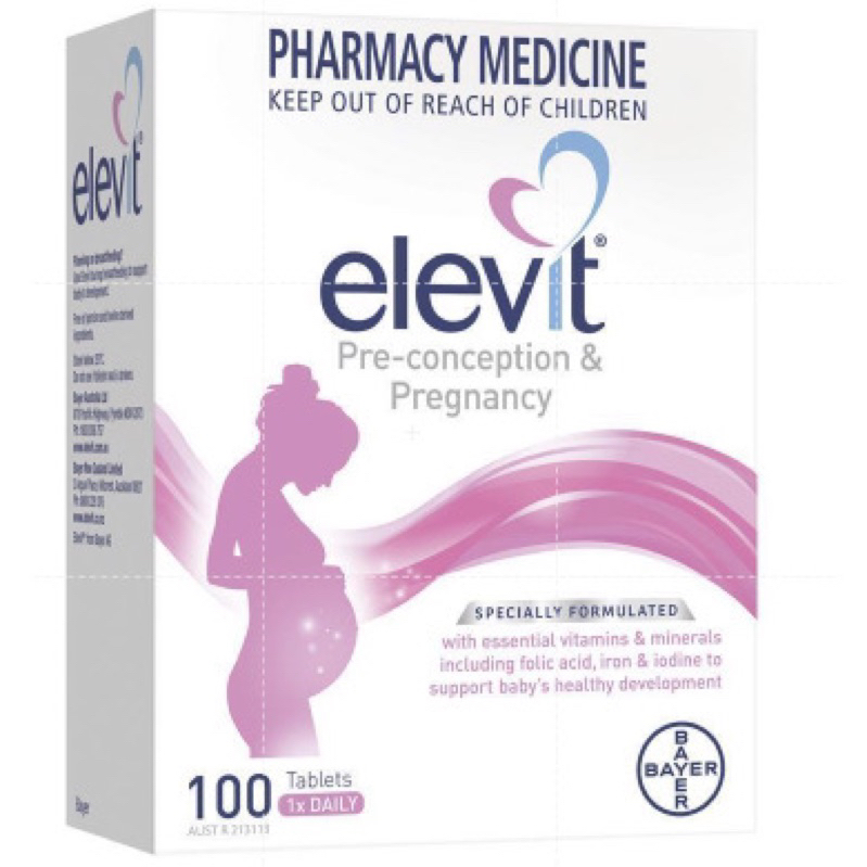 [2/2025] Elevit bầu 100 viên hàng Úc
