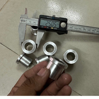 Tiêu tiện chế họng 25mm (lỗ 18) cho pô móc giả zin đích 27mm