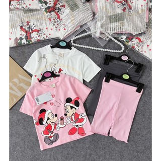 SET 2B MICKEY MŨ TRẮNG HỒNG BG