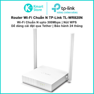 Bộ phát WIFI TP-Link Chuẩn N 300Mbps TL-WR820N | Công nghệ MIMO 2x2 Phủ sóng rộng | Bảo hành 24 tháng