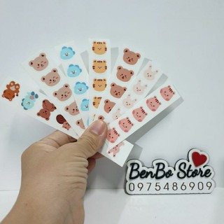 Sticker nhiệt dán bình sữa và đồ dùng cho bé / Sticker Gấu