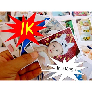 in ảnh 6x9 1K/ 1 TẤM (in 5 tặng 1)