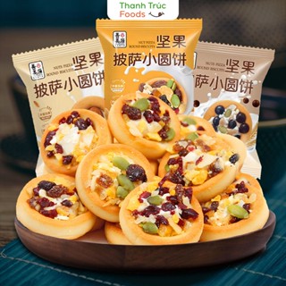 Bánh quy Pizza Mix Hạt Dinh Dưỡng, bánh nướng hạt ngũ cốc, bánh Pizza hạt 300g 500g Thanh Trúc Foods