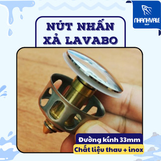 Nút nhấn xả bồn Lavabo mạ Crom sáng bóng