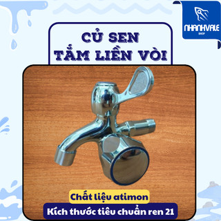 Củ sen tắm liền vòi - Tay cầm atimon