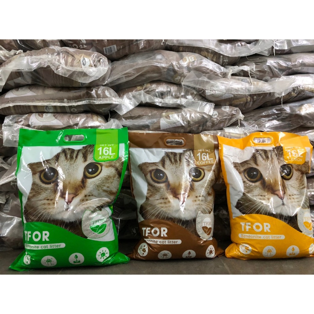 Tải cát vệ sinh TFOR 6 túi cho mèo- Cát vệ sinh giá rẻ tiện lợi khử mùi vón cục tốt dành cho thú cưng - FARM PET