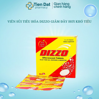Dizzo, viên sủi tiêu hóa - Giúp giảm đầy hơi khó tiêu.
