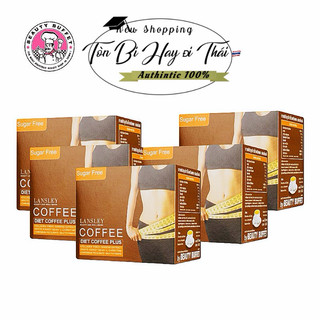 Cà Phê Sữa Giữ Dáng Lansley Thái Lan [ Hộp 10 Gói ] Cafe Coffee