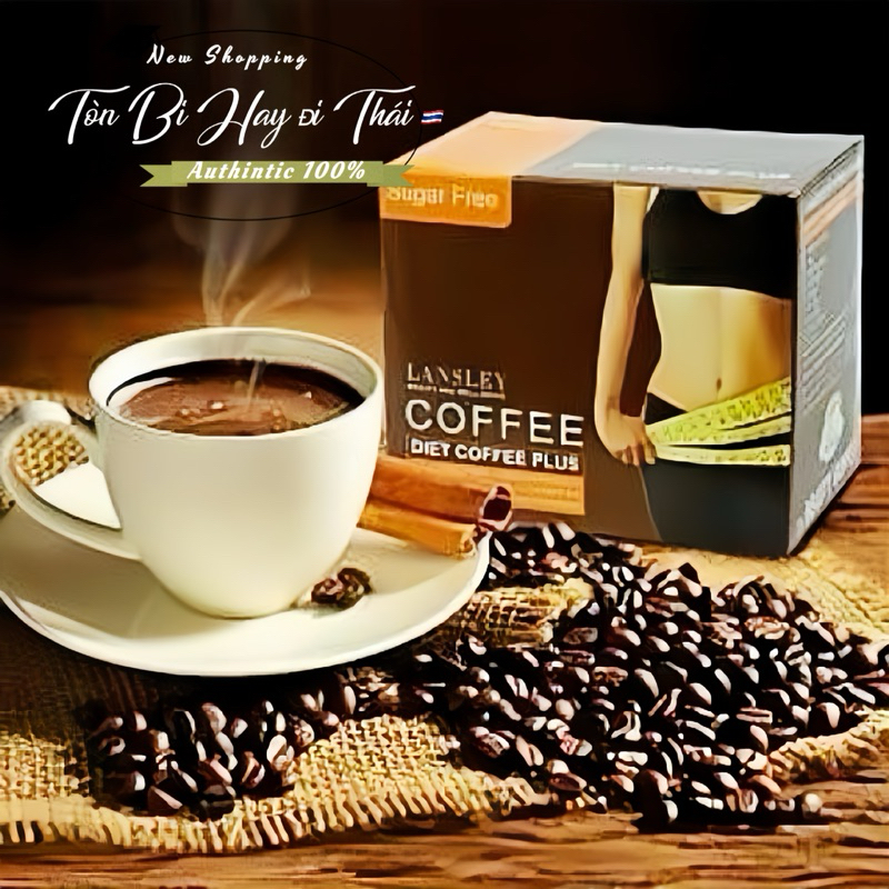 Cà Phê Sữa Giữ Dáng Lansley Thái Lan [ Hộp 10 Gói ] Cafe Coffee