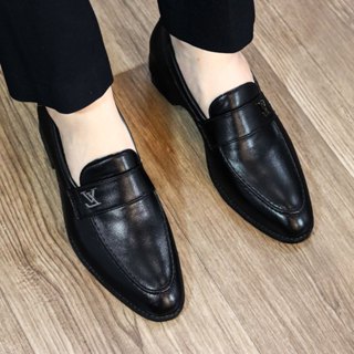 Giầy lười nam-công sở đính mác Lv bề mặt MK03