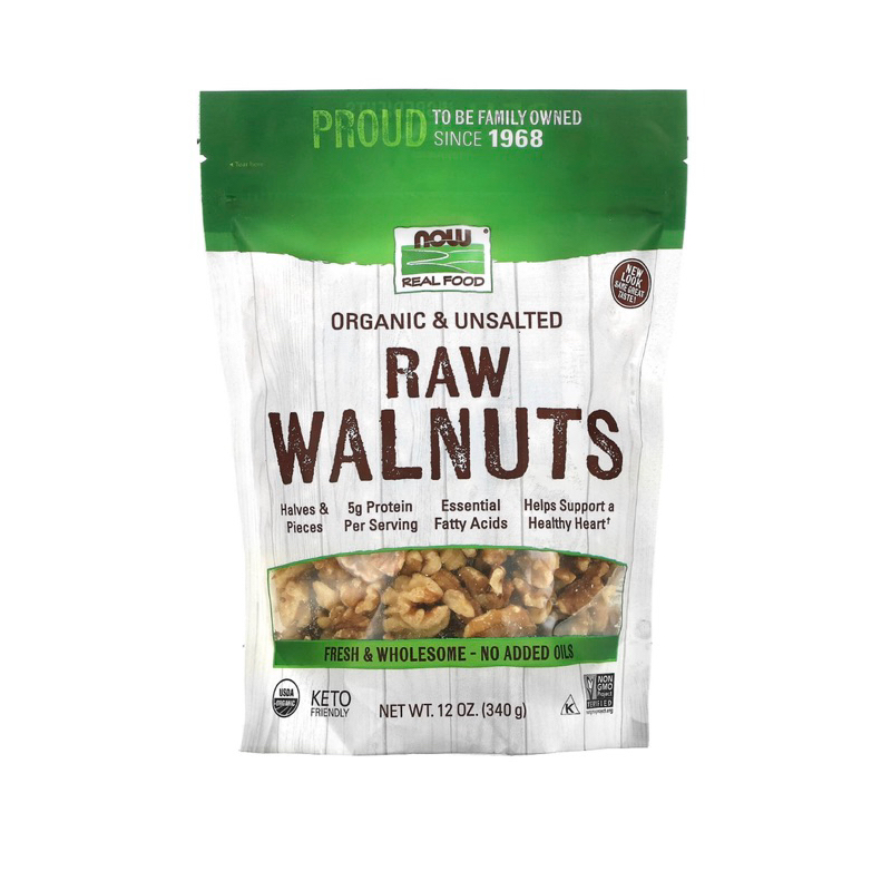 Óc Chó Hữu Cơ 340g / Raw Organic Walnuts Now