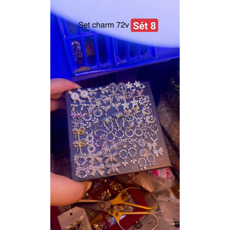 Sét charm 8 toàn mẫu hót 72 viên