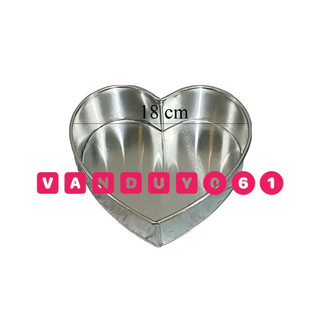 Khuôn tim đáy rời size 18 cm