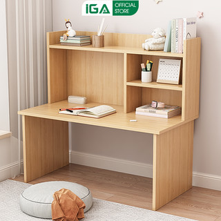 Bàn học ngồi bệt kèm kệ sách thông minh thương hiệu IGA - GP116
