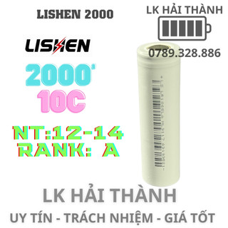 Cell pin lishen 18650 2000 xả 10c mới 100% loại a