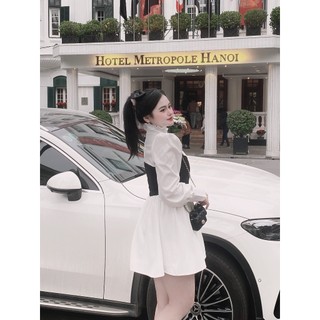 BIGSIZE VÁY SƠ MI PHỐI YẾM - 20118