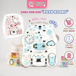 Bảng bận rộn Busy board MỚI 2024 rèn luyện vận động tinh Lalala baby, kích thước 40x50x5cm. CÓ BẢO HÀNH