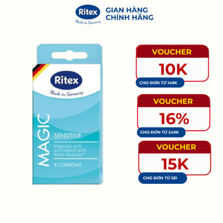 Bao cao su Ritex Magic tăng cường khoái cảm hộp 8 bao - Hàng nhập khẩu chính hãng