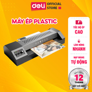 Máy ép nhiệt khổ a3 a4 deli gq101 máy ép plastic bảo vệ tài liệu máy cán màng ảnh ép giấy tờ poster