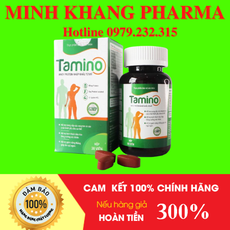 Viên Uống Hỗ Trợ Tăng Cân Tamino Hiệu Quả  Giữ Dáng - Hộp 30 Viên