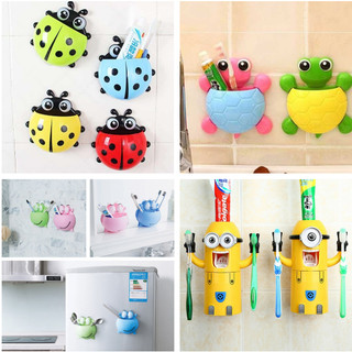 [FREESHIP] DỤNG CỤ ĐỂ BÀN CHẢI, KEM ĐÁNH RĂNG HÌNH MINION. CON ẾCH, CON BỌ, CON RÙA CUTE