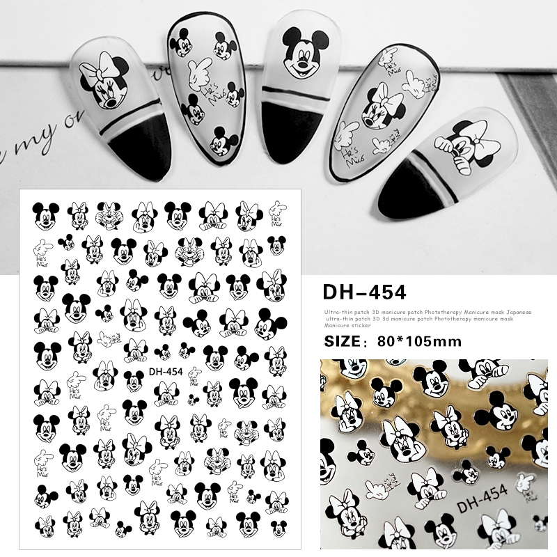 sticker chuột trang trí nail mã mới