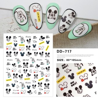 sticker chuột trang trí nail mã mới