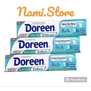 Kem đánh răng doreen trắng răng 3 hiệu quả 180g giá tốt .