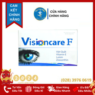 Viên uống bổ mắt Visioncare F chiết xuất cao việt quất, Lutein - Tăng cường thị lực