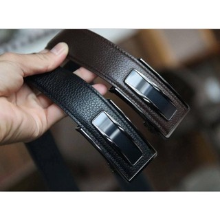Thắt lưng da bò khoá tự động cao cấp 2 màu đen ,nâu