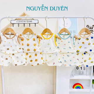 Bộ ba lỗ tăm lạnh co giãn 4 chiều cho bé trai bé gái 7-15kg