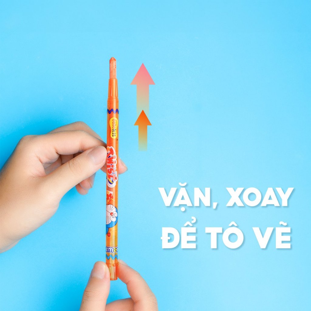 Sáp Màu Vặn TCR04/DO 12 Màu TCR05/DO 18 Màu Thiên Long - Camshop