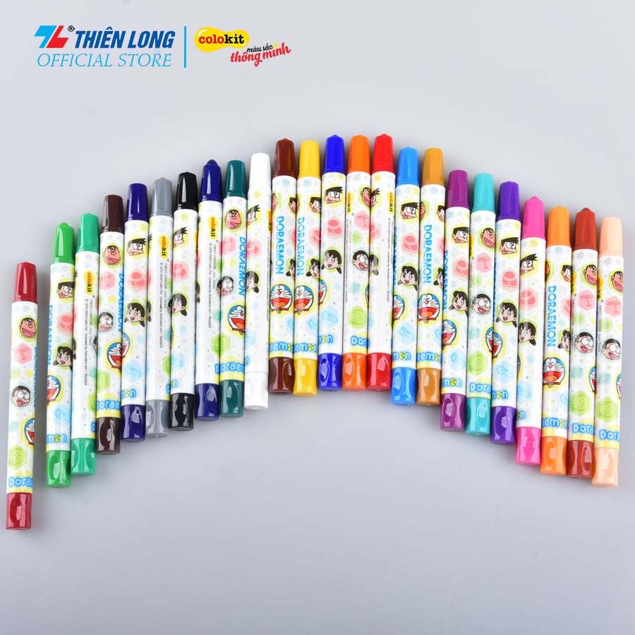 Sáp Màu Vặn TCR09/DO 24 Màu Thiên Long - Camshop
