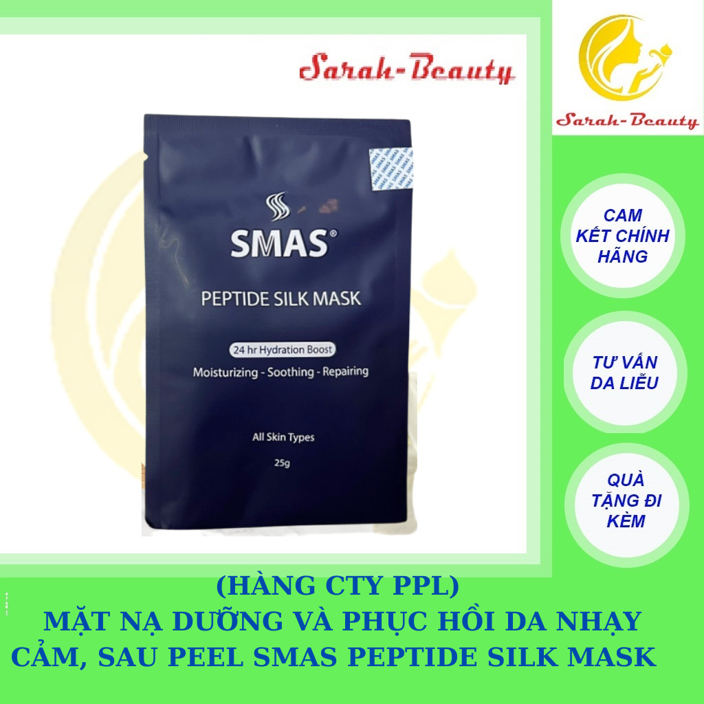 [CHÍNH HÃNG CÔNG TY]Combo 30  Mặt Nạ Dưỡng Và Phục Hồi Da SMAS Peptide Silk Mask 25g