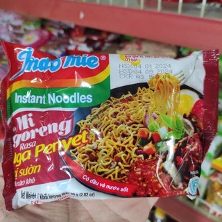 Combo 10 gói mì xào khô Indomie vị sườn gói 80g