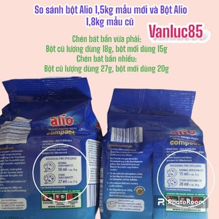 Bột rửa chén bát Alio 1.8kg nhập từ Đức( Mùi dễ chịu)