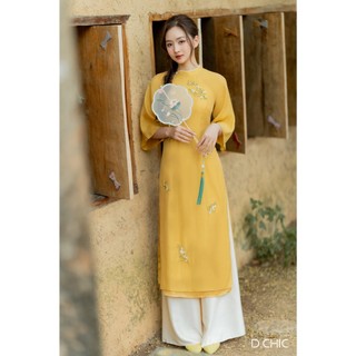 D.chic áo dài minh thư ms: 1831916 không bao gồm quần lụa