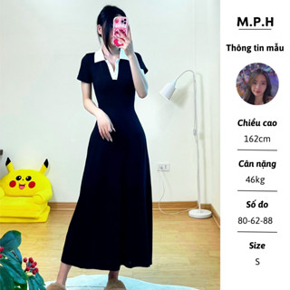 Váy Polo Ngắn Tay Dáng Xoè Thun Tăm Lạnh By MINHPHUONGHOANG