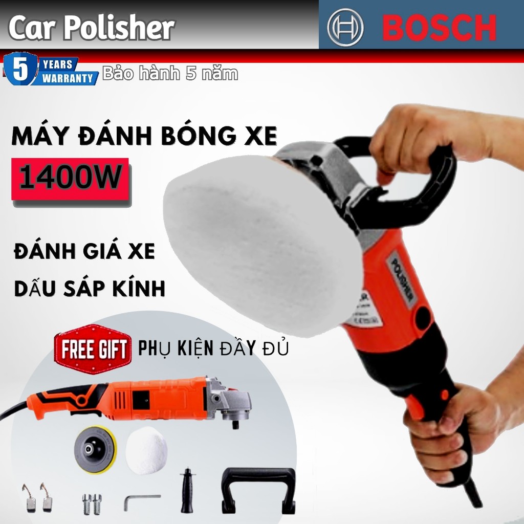 ⚡Chuyển phát nhanh ⚡ Bosch Máy Đánh Bóng " 2200w Với 6 Biến Tốc Độ Điều Khiển Chuyên Nghiệp Máy đánh bóng ô tô