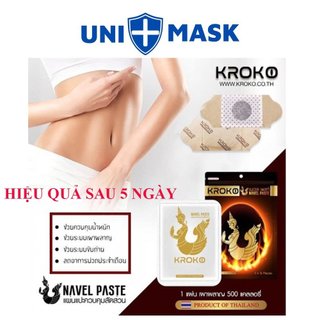 Miếng dán tan mỡ bụng kroko navel paste - dán tan mỡ thái lan - giảm mỡ bụng, bắp tay, bắp chân